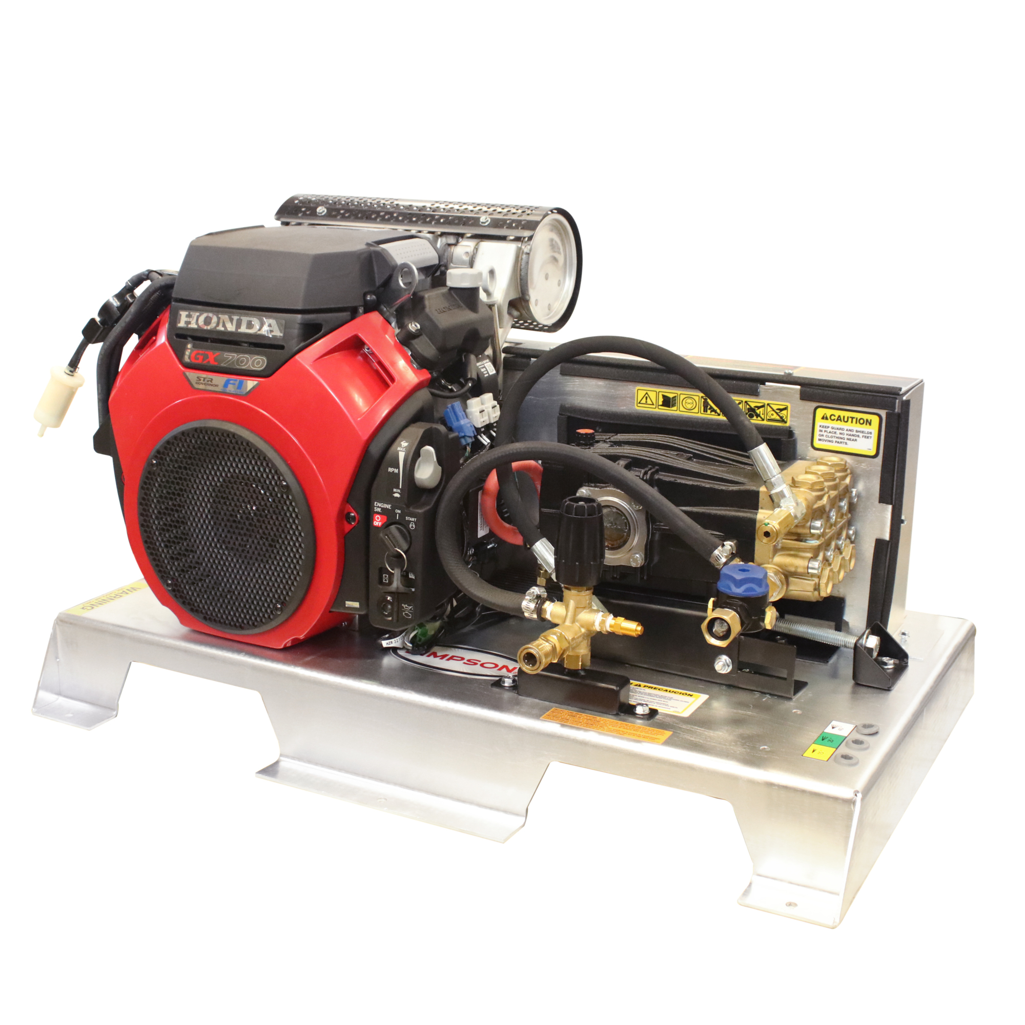 Simpson Gas Truck Mount Pressure Washer System — 2800 PSI, 10.0 GPM, 688cc Honda GX690 Engine, Aluminum Frame, Model# TM2810241E